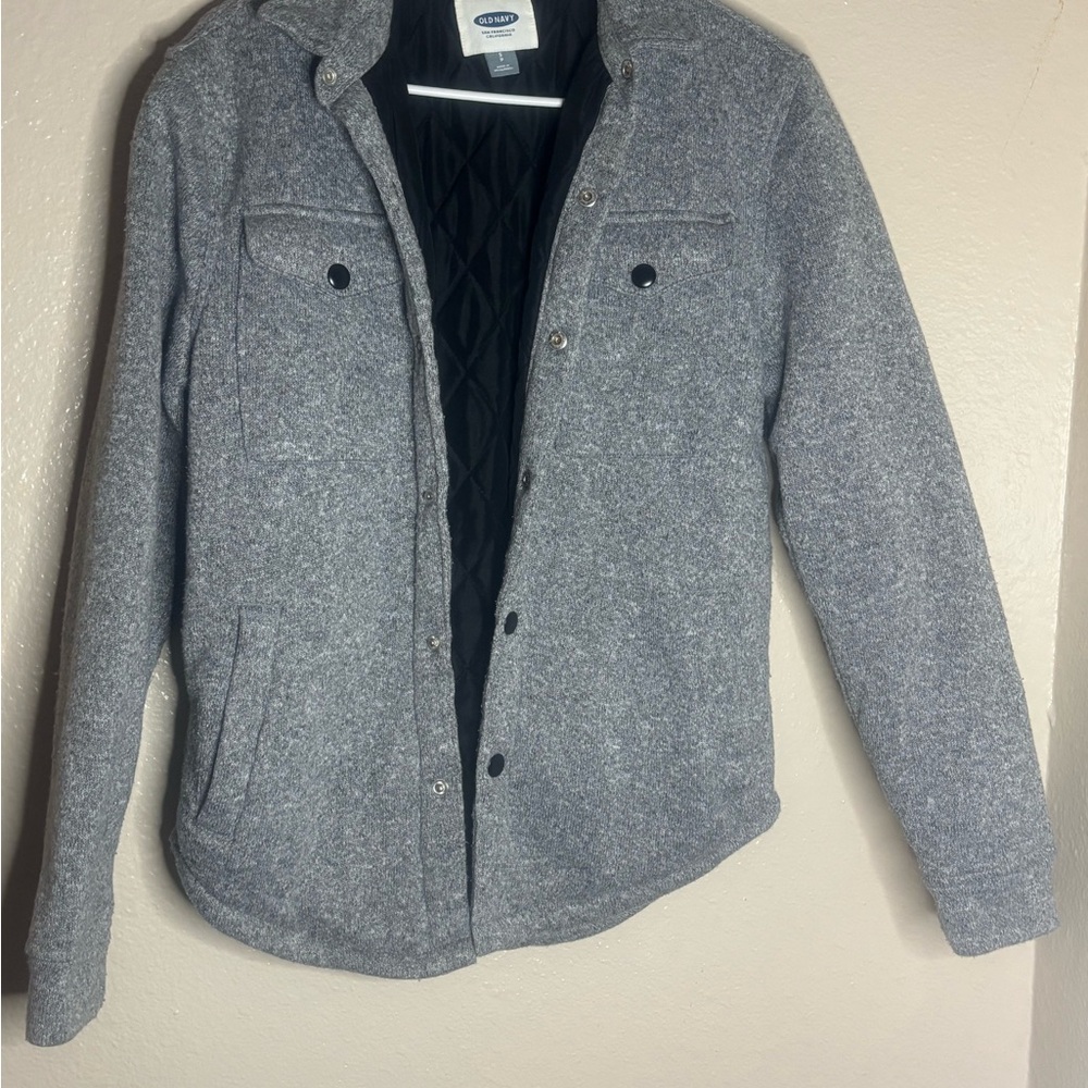 Gray Quilted Jacket
